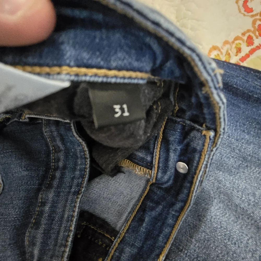 Flying Monkey Dark Blue Distressed Jeans - Picture 12 of 16